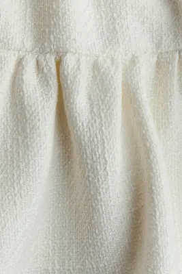 Robe en tissu jacquard - Blanc