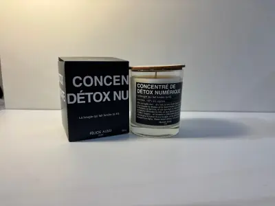Bougie Concentré de détox numérique - Bois flotté - Félicie Aussi