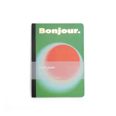 Carnet Bonjour Vert
