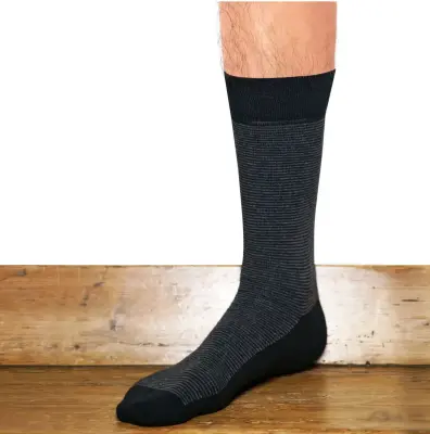 Chaussettes millerayes noir gris