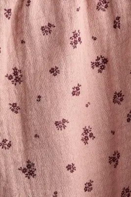 Pantalon en mousseline de coton - Rose ancien/fleuri