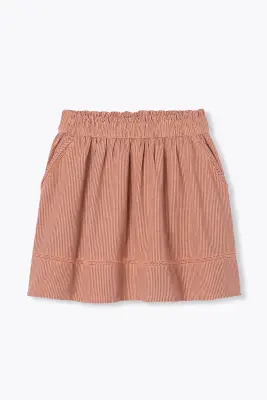 Jupe courte rayée Femme