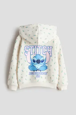 Ensemble 2 pièces en molleton imprimé - Crème/Lilo et Stitch