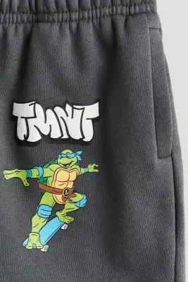 Pantalon jogger avec motif imprimé - Gris foncé/TMNT