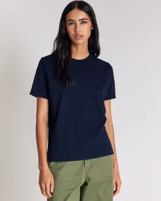 Tee-shirt Bree bleu marine brodé