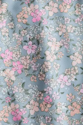 Maillot de bain imprimé - Turquoise ancien/fleuri