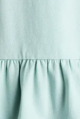 Top péplum en coton - Vert ancien clair