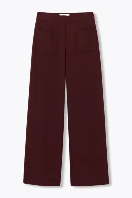 Pantalon large taille haute