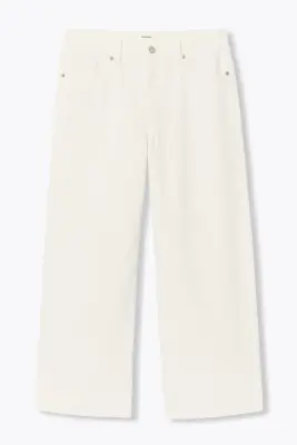 Pantalon court et large Femme