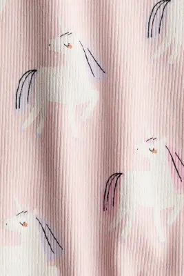 Legging évasé - Rose clair/licornes