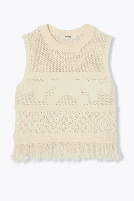 Pull-débardeur ajouré Femme