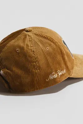 Casquette en coton avec motifs - Orange brûlé/NY