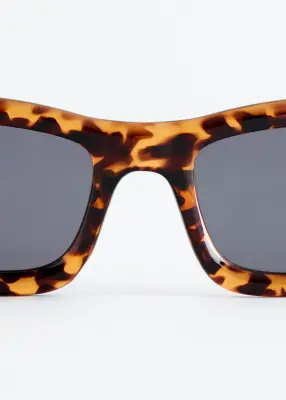 Lunettes de soleil ovales - Marron / Écaille de tortue