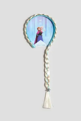 Serre-tête avec tresse - Turquoise/La Reine des neiges