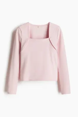 Top de sport à manches longues DryMove™ - Rose clair