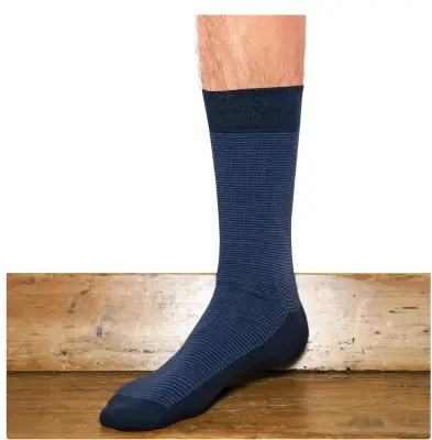 Chaussettes millerayes marine bleu