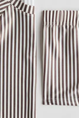 Ensemble de bain imprimé - Marron/rayé