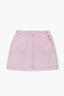 Mini-jupe en jean couleur