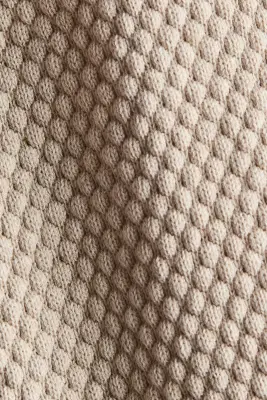Combinaison au point bulle en coton - Beige clair