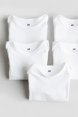 Lot de 5 bodies - Blanc