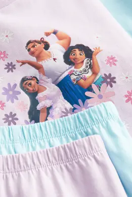 Lot de 2 pyjamas imprimés en coton - Bleu clair/Encanto