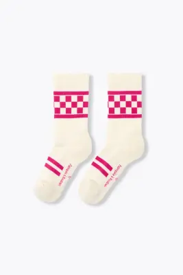 Chaussettes à damier Femme