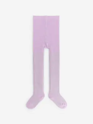 Collants à paillettes - Mauve