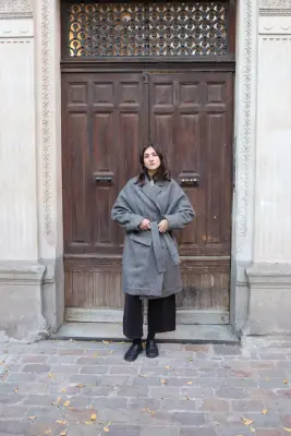 Album Di Famiglia – Women Wrap Coat HW – Stone