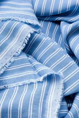 Coupon 3m en viscose rayée