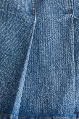 Jupe plissée - Bleu denim