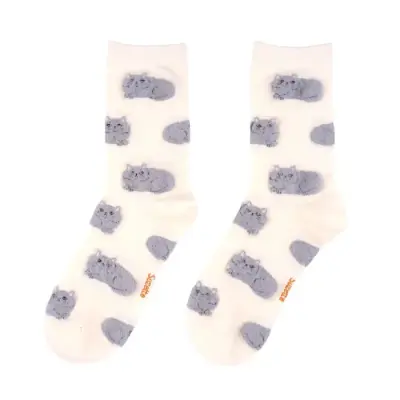 Chaussettes Chat Gris