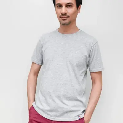 T-shirt Maurice gris chiné