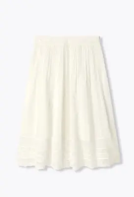 Jupe midi plissée Femme