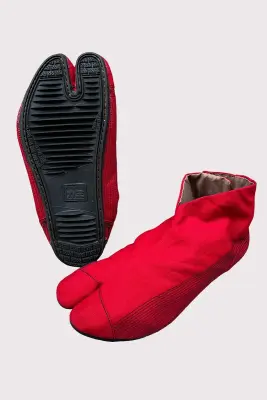 Bottines japonaises COBA - Rouge