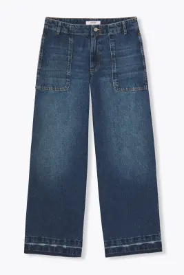 Jean extra-large délavé Femme