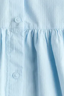 Robe sans manches en seersucker - Bleu clair