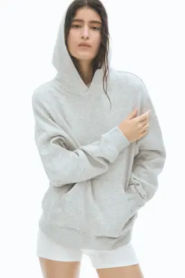 Hoodie - Gris clair chiné