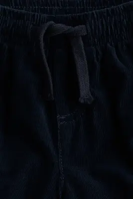 Pantalon doublé en velours côtelé - Bleu marine