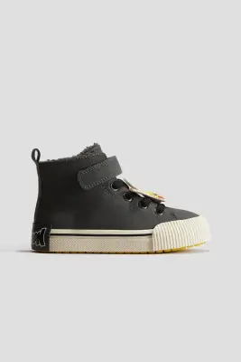 Sneakers montantes chaudement doublées - Gris foncé/Pokémon