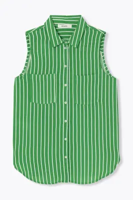 Chemise rayée sans manches