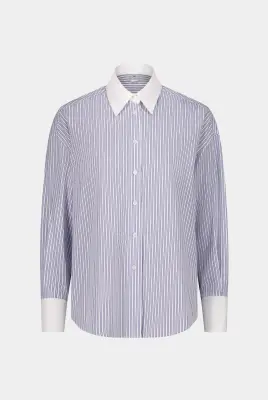 CHEMISE OVERSIZE COL BICOLORE TOMY