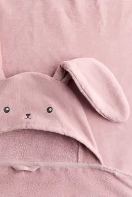 Serviette de bain à capuche - Rose ancien