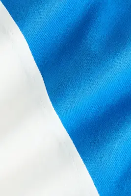 Top en coton avec manches raglan - Bleu/color block