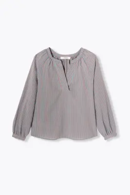 Blouse rayée bicolore Femme