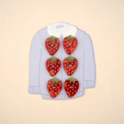 Kit boutons Fraise Coucou Suzette