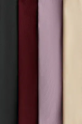 Lot de 4 leggings en jersey de coton - Violet/rouge foncé