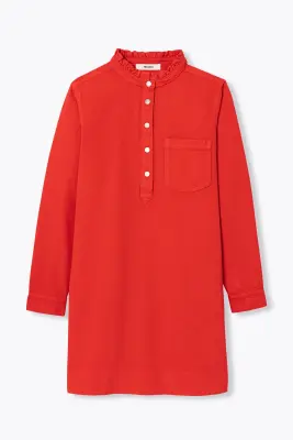 Robe courte en toile Femme