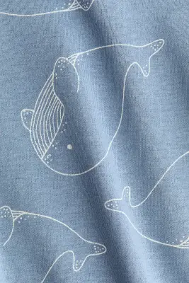Body imprimé - Bleu ancien clair/baleines