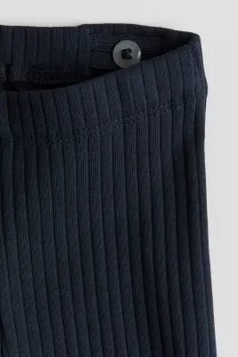 Ensemble 2 pièces avec blouse et legging - Bleu marine/pois