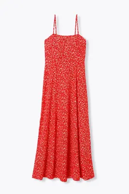 Robe longue à fines bretelles